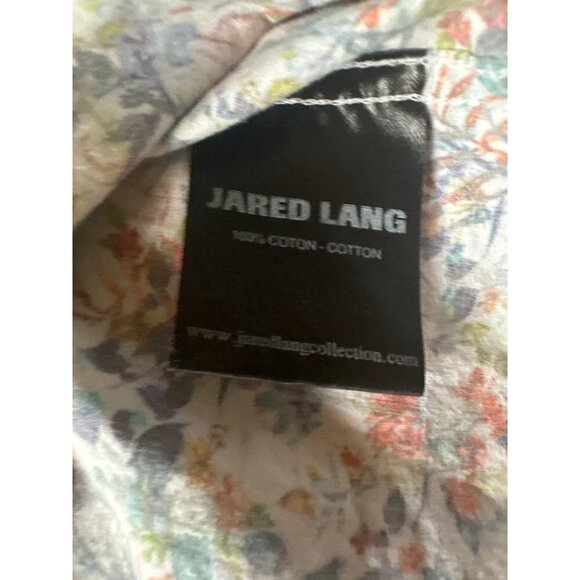 Jared Lang Multi Color Floral Short Sleeve Button Up Shirt Size Medium - Picture 4 of 6